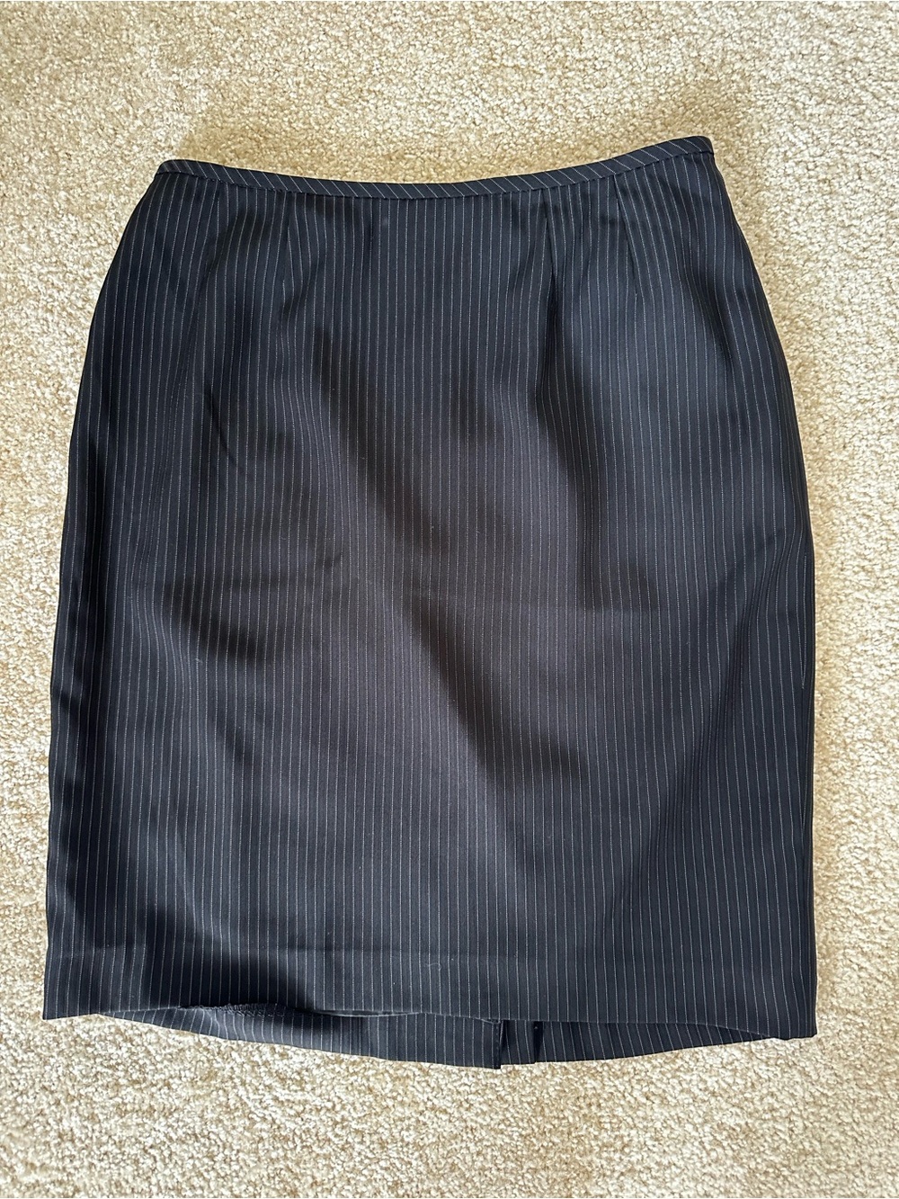 Kasper Pinstripe 4P Striped Pencil Straight Skirt